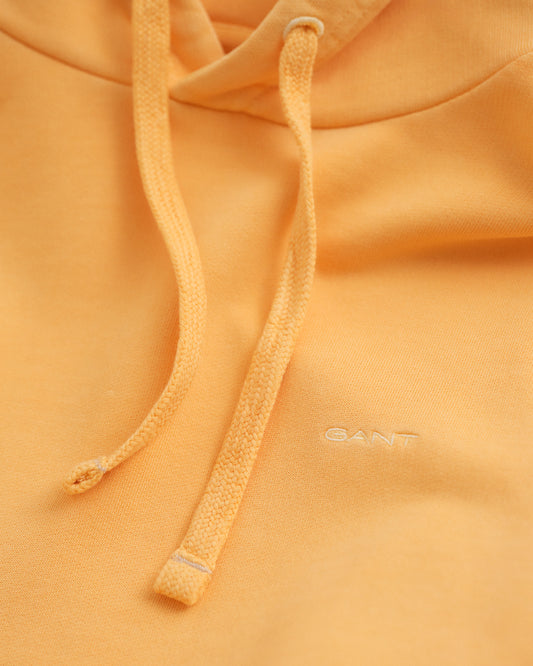 Bluza męska z kapturem regular fit pomarańczowa
