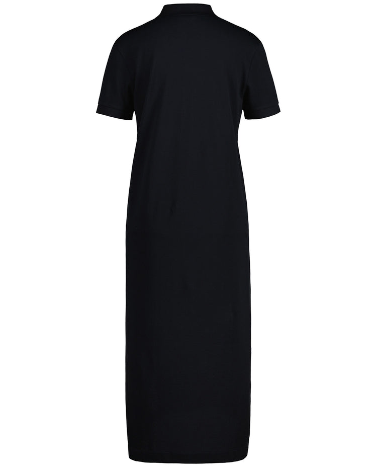 Bawełniana sukienka damska z krótkim rękawem i kołnierzykiem polo relaxed fit