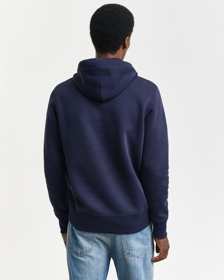 Bluza męska z kapturem regular fit granatowa