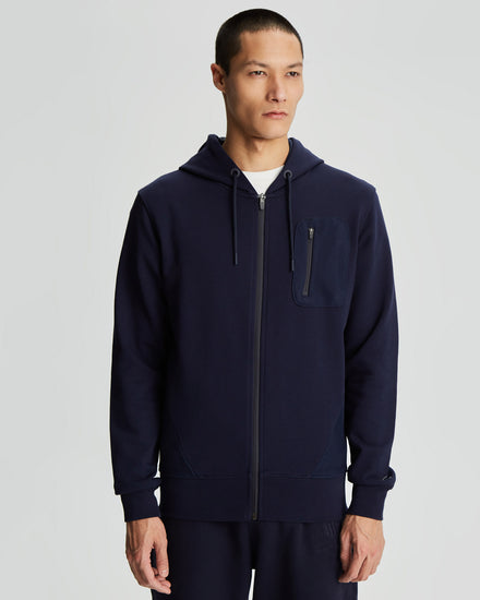 Bawełniana bluza męska z kapturem z nadrukiem regular fit