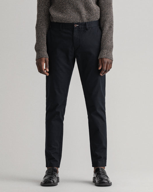 Spodnie męskie slim fit czarne