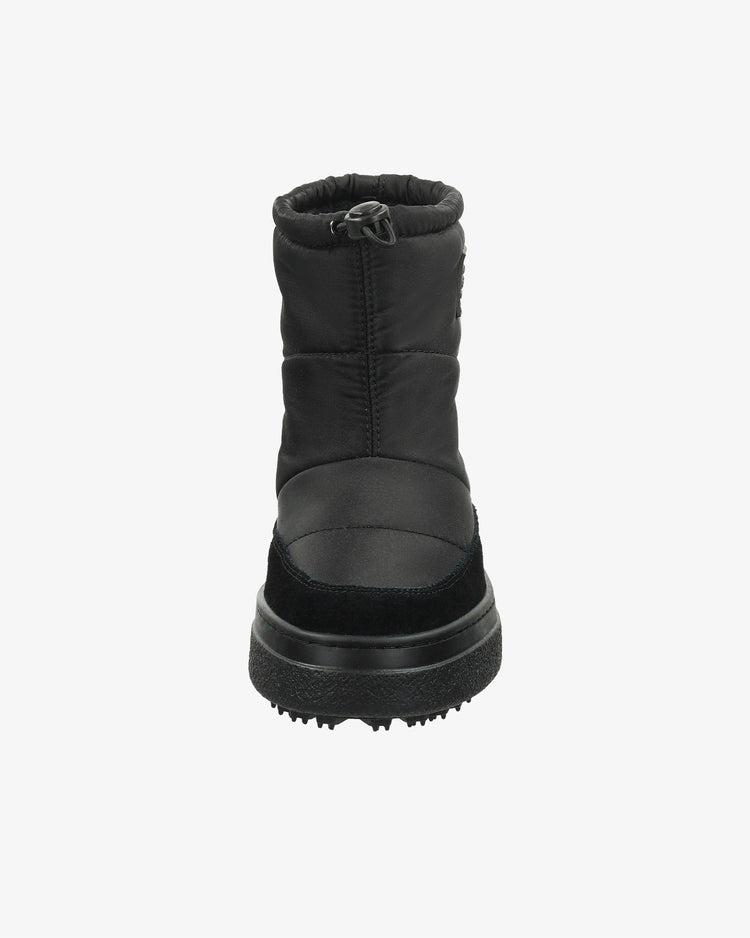 Buty zimowe damskie z nadrukiem czarne