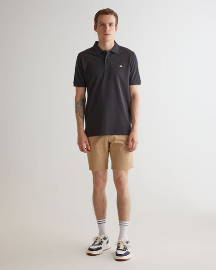 Koszulka polo męska regular fit szara