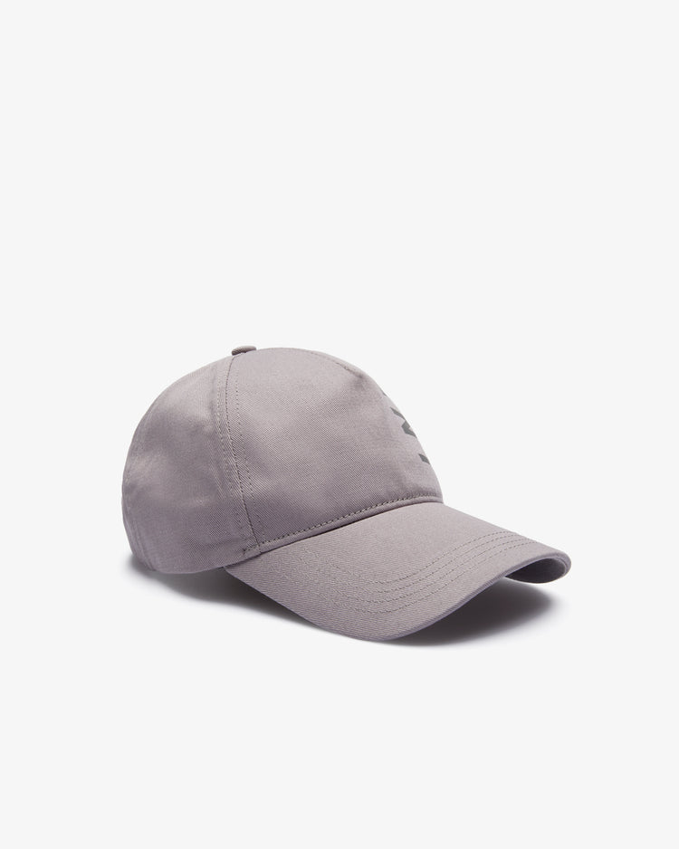 Bawełniana czapka z daszkiem unisex z nadrukiem szara