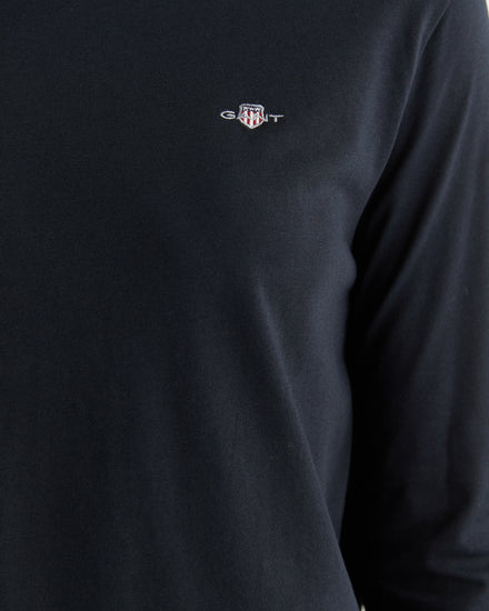 Koszulka damska z długim rękawem z okrągłym dekoltem regular fit