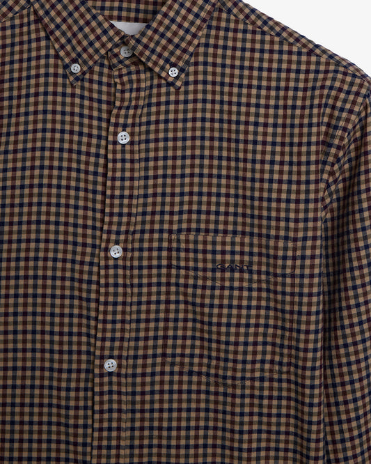 Koszula micro multi twill w kratę regular fit