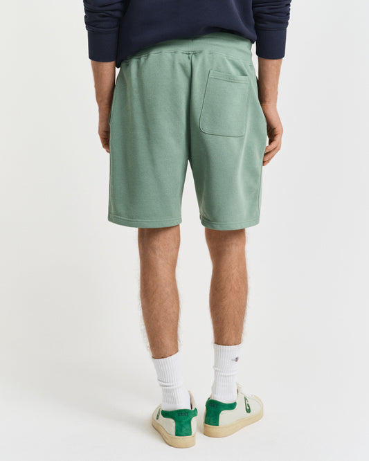 Męskie zielone regular fit szorty