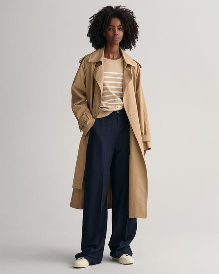 Sweter z lekkiej bawełny z okrągłym dekoltem i bretońskimi paskami