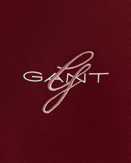 T-shirt z haftem i okrągłym dekoltem