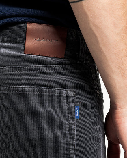Spodnie męskie slim fit szare