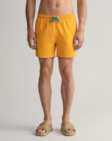 Szorty kąpielowe męskie classic fit pomarańczowe