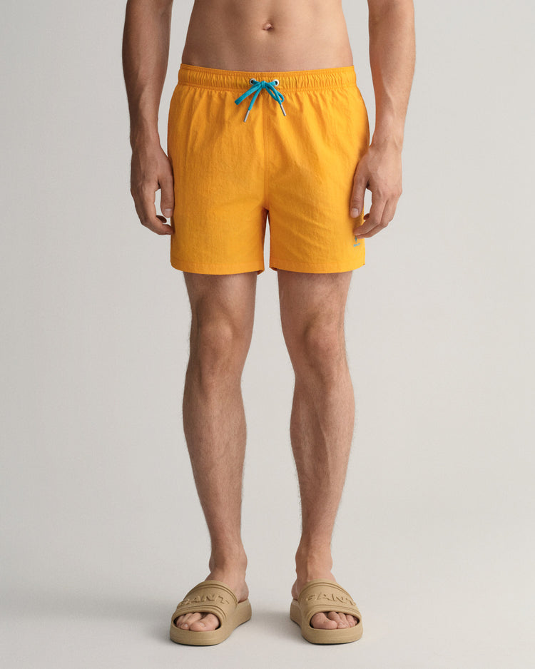 Szorty kąpielowe męskie classic fit pomarańczowe