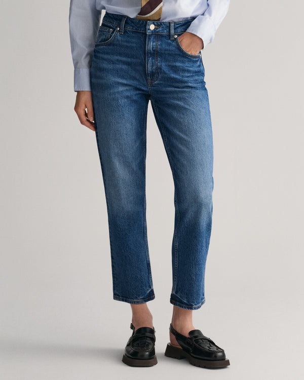 Niebieskie jeansy slim fit