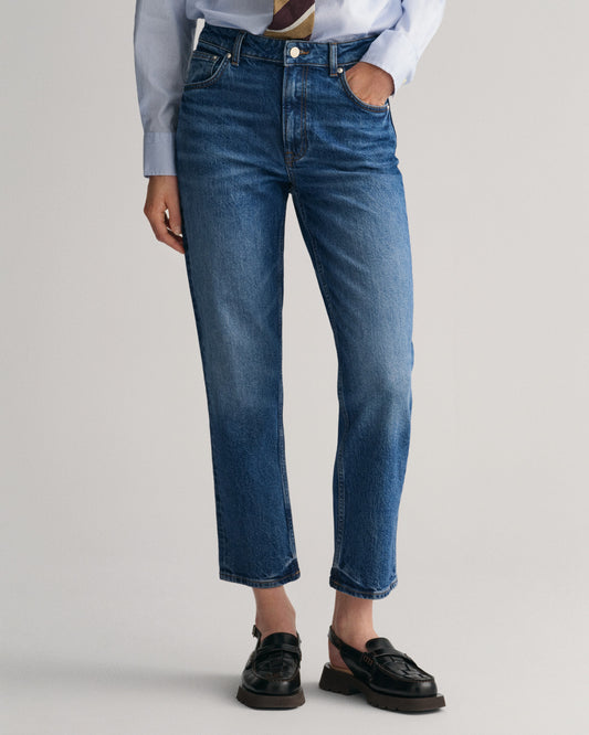 Niebieskie jeansy slim fit