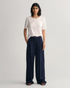 Spodnie damskie relaxed fit granatowe