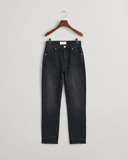 Spodnie jeansowe damskie slim fit czarne
