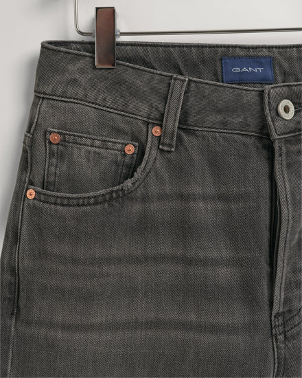 Spodnie jeansowe damskie relaxed fit czarne