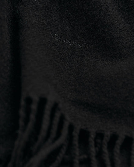 Wełniany szalik unisex czarny