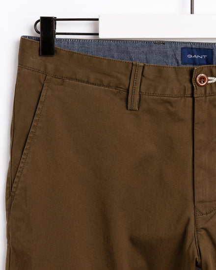 Męskie chinosy z diagonalu bawełnianego regular fit