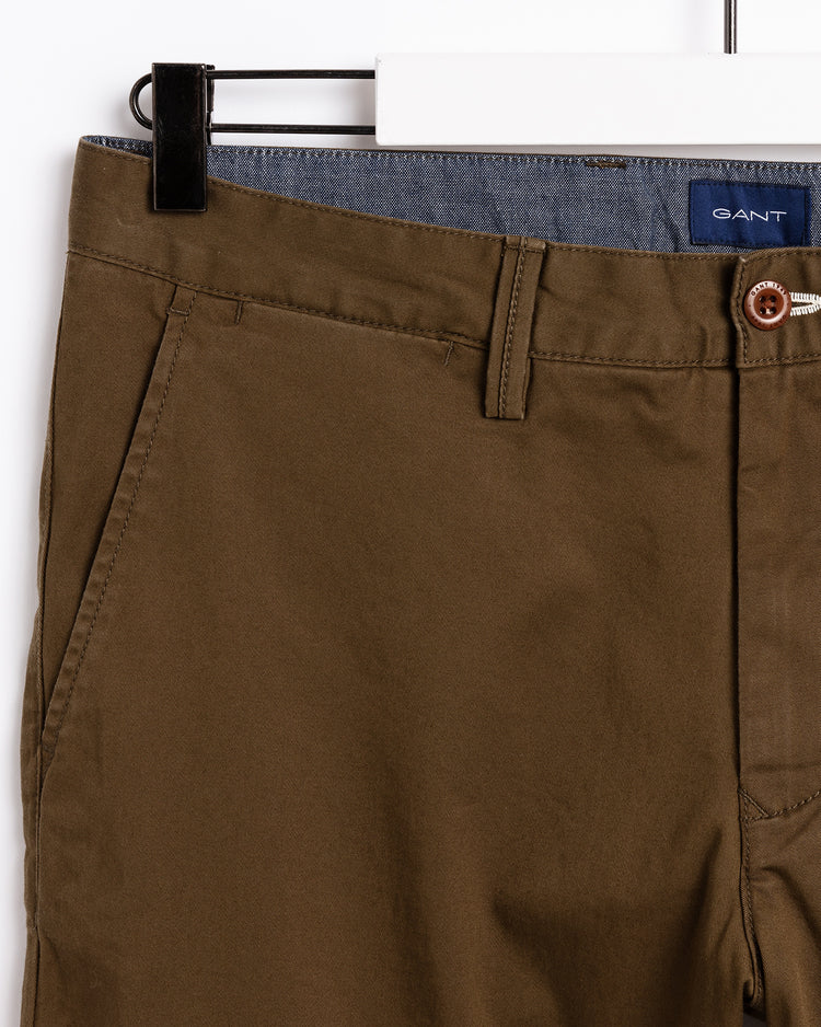 Męskie chinosy z diagonalu bawełnianego regular fit