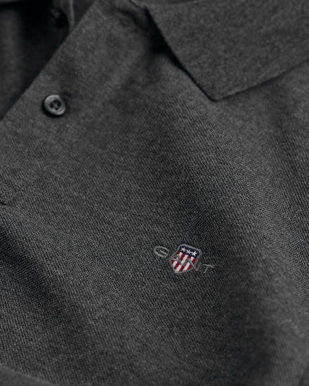 Koszulka polo męska regular fit szara