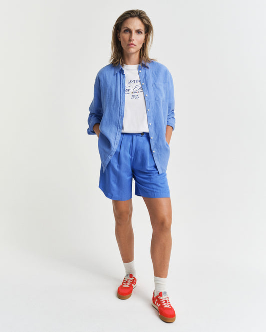 Szorty damskie relaxed fit niebieskie