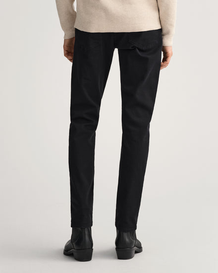 Spodnie jeansowe męskie extra slim fit czarne