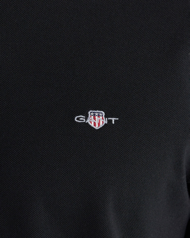 T-shirt pique z okrągłym dekoltem