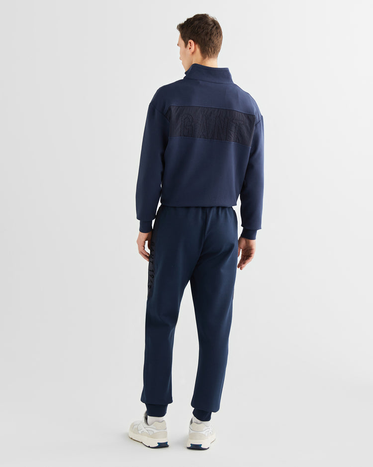 Spodnie dresowe męskie regular fit granatowe