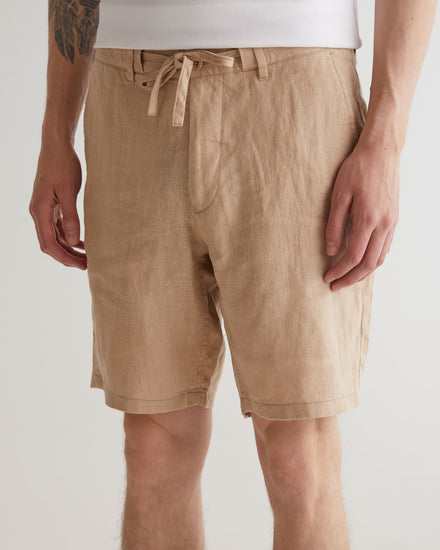 Szorty męskie relaxed fit beżowe