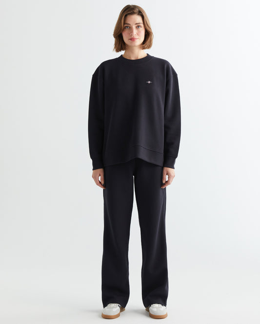 Spodnie dresowe damskie regular fit czarne