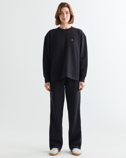 Spodnie dresowe damskie regular fit czarne