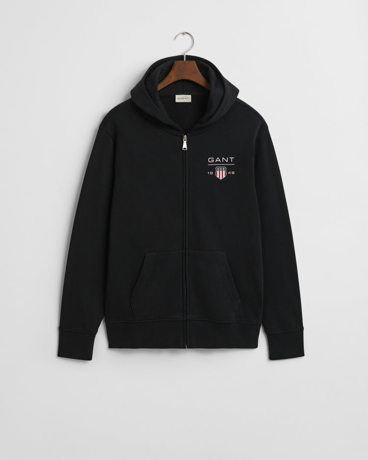 Bluza męska z kapturem regular fit czarna