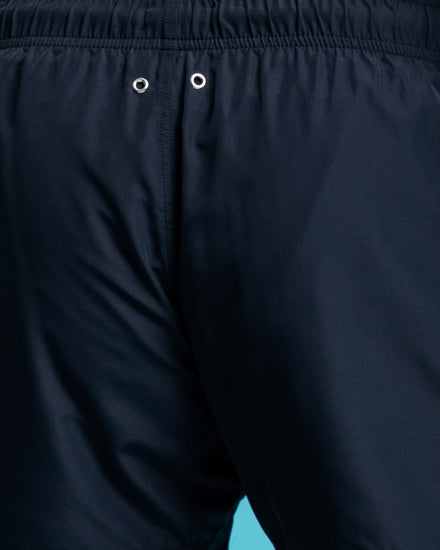 Szorty kąpielowe męskie z nadrukiem classic fit granatowe