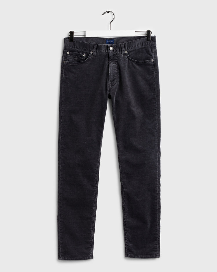 Spodnie męskie slim fit szare