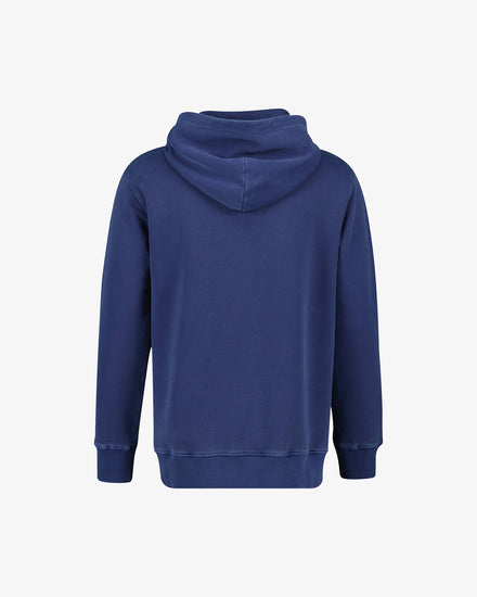 Bluza męska z kapturem regular fit niebieska