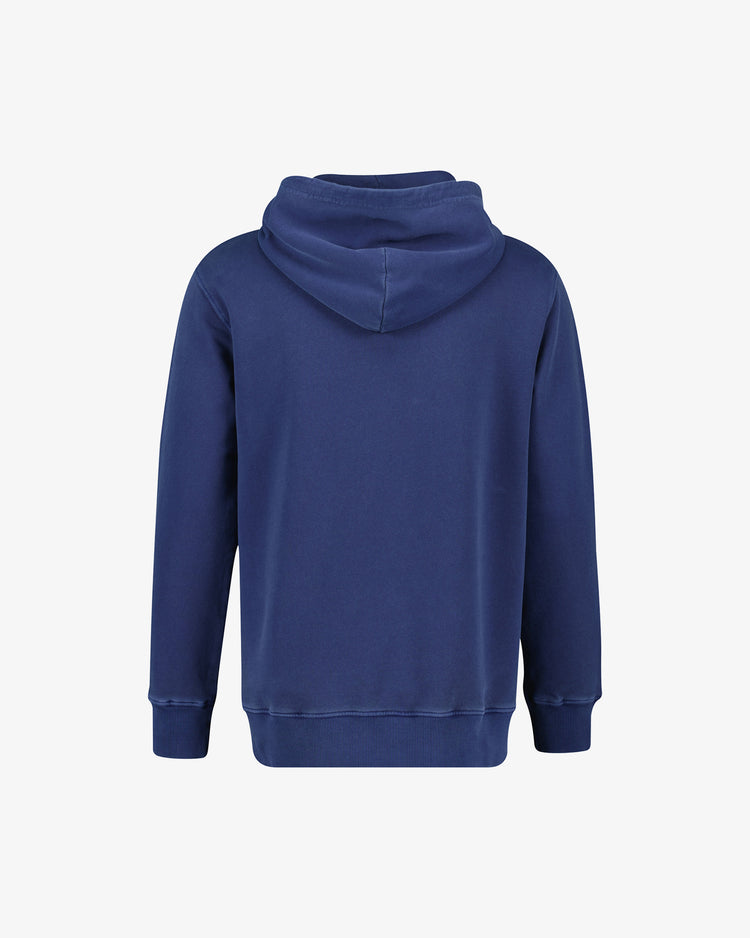 Bluza męska z kapturem regular fit niebieska