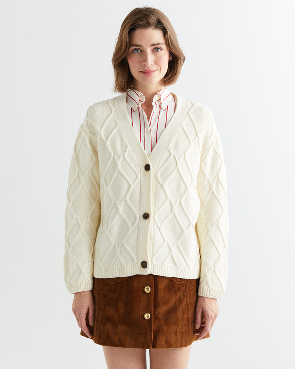 Kardigan z teksturowanej dzianiny