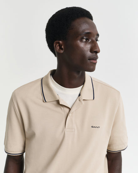 Polo męskie z kołnierzykiem polo i krótkim rękawem regular fit