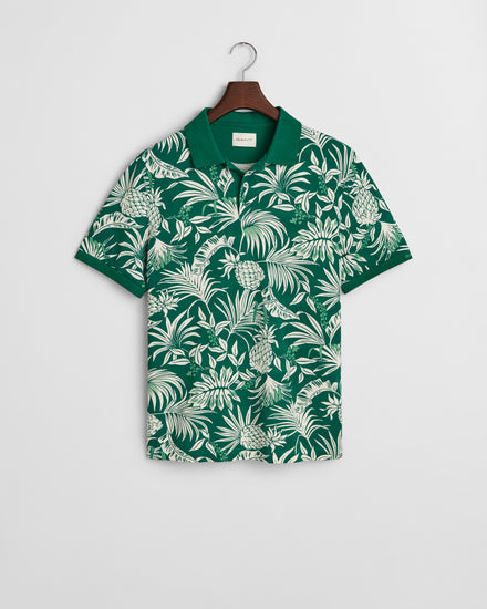 Polo męskie z krótkim rękawem regular fit zielone