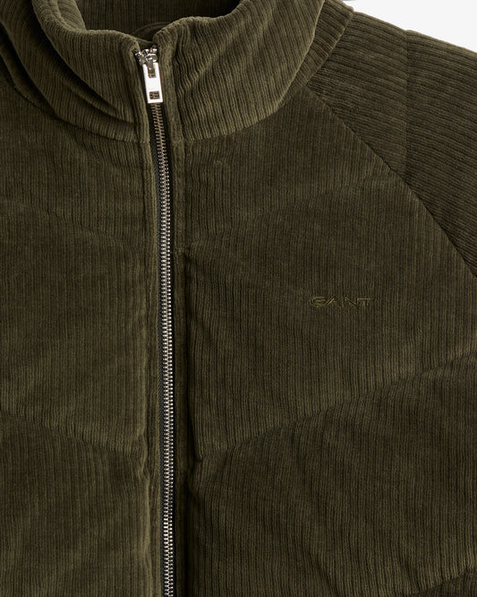 Kurtka damska z nadrukiem ze stójką regular fit zielona