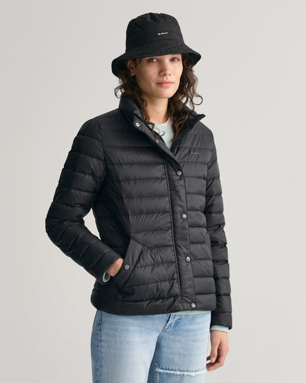 Kurtka damska ze stójką z długim rękawem regular fit czarna