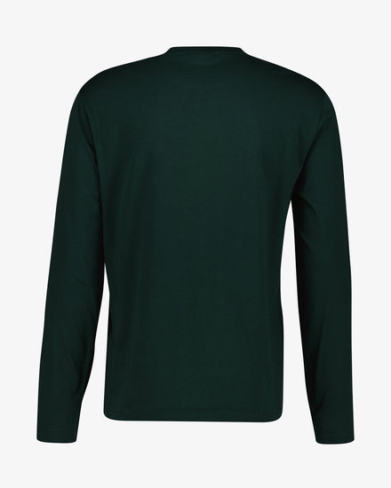 Koszulka męska z długim rękawem z okrągłym kołnierzykiem regular fit