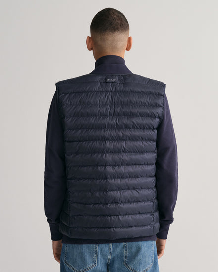 Bezrękawnik męski ze stójką regular fit granatowy