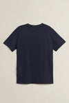 Bawełniany t-shirt męski z nadrukiem okrągły kołnierzyk regular fit