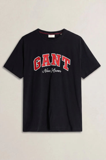 T-shirt męski z nadrukiem czarny