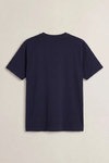 T-shirt męski z nadrukiem granatowy