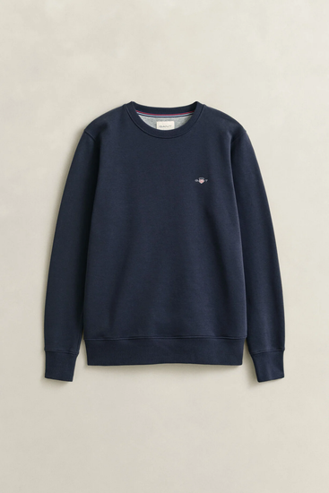 Bluza męska z okrągłym dekoltem regular fit granatowa