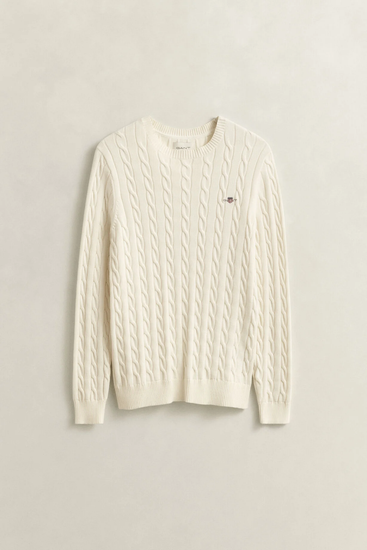 Sweter męski z okrągłym dekoltem i długim rękawem regular fit