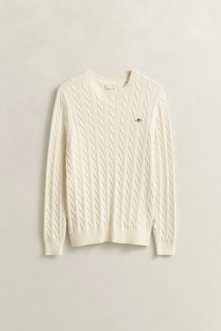 Sweter męski z okrągłym dekoltem i długim rękawem regular fit